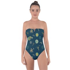 Plankton Pattern- Tie Back One Piece Swimsuit by Jancukart