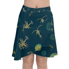 Plankton Pattern- Chiffon Wrap Front Skirt