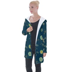 Plankton Pattern- Longline Hooded Cardigan