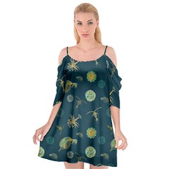 Plankton Pattern- Cutout Spaghetti Strap Chiffon Dress