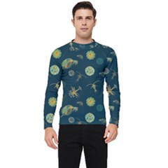 Plankton Pattern- Men s Long Sleeve Rash Guard by Jancukart