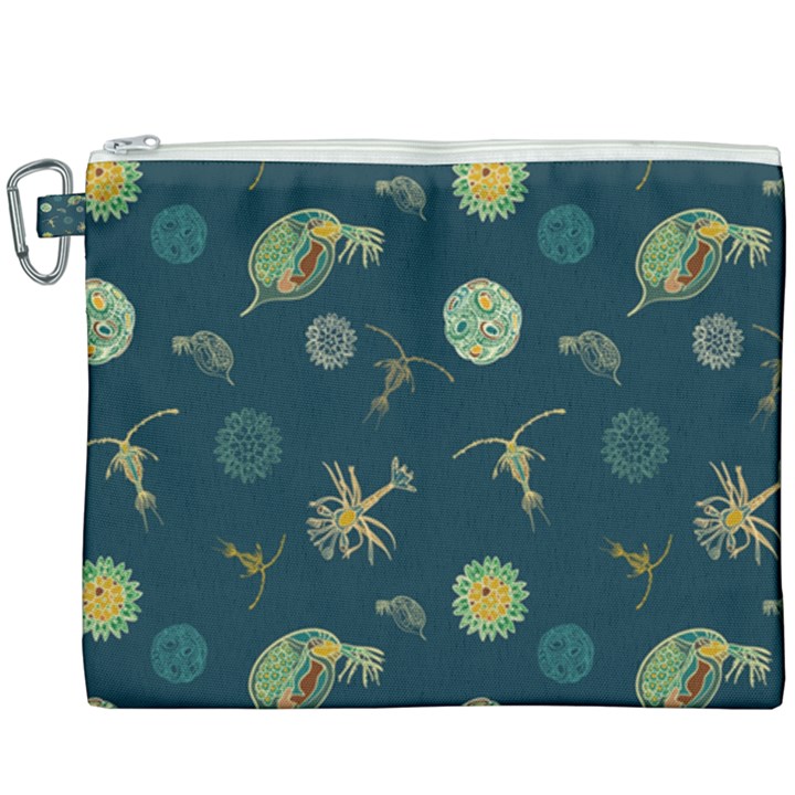 Plankton Pattern- Canvas Cosmetic Bag (XXXL)