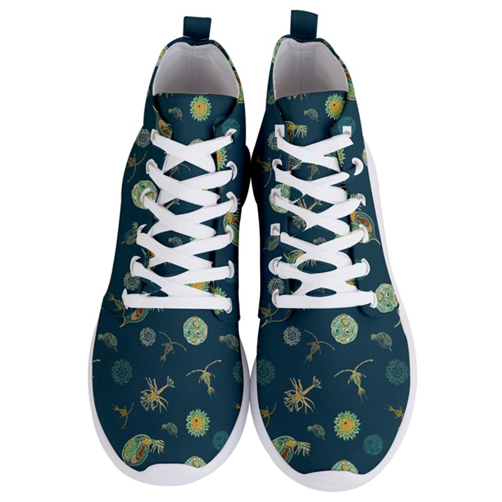 Plankton Pattern- Men s Lightweight High Top Sneakers