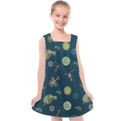 Plankton Pattern- Kids  Cross Back Dress