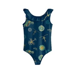 Plankton Pattern- Kids  Frill Swimsuit by Jancukart