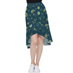 Plankton Pattern- Frill Hi Low Chiffon Skirt