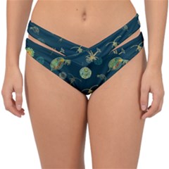 Plankton Pattern- Double Strap Halter Bikini Bottom by Jancukart