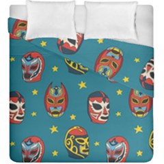 Mask Pattern Duvet Cover Double Side (king Size)