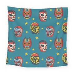 Mask Pattern Square Tapestry (large)