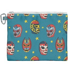 Mask Pattern Canvas Cosmetic Bag (xxxl)