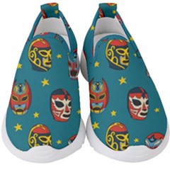 Mask Pattern Kids  Slip On Sneakers