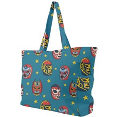 Mask Pattern Simple Shoulder Bag