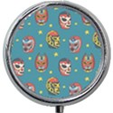 Mask Pattern Mini Round Pill Box View1