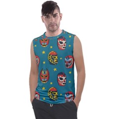 Mask Pattern Men s Regular Tank Top