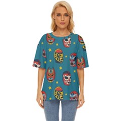 Mask Pattern Oversized Basic Tee