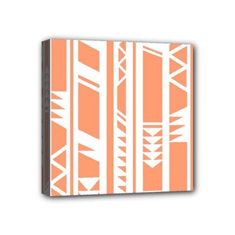 Tribal-pattern Mini Canvas 4  X 4  (stretched)