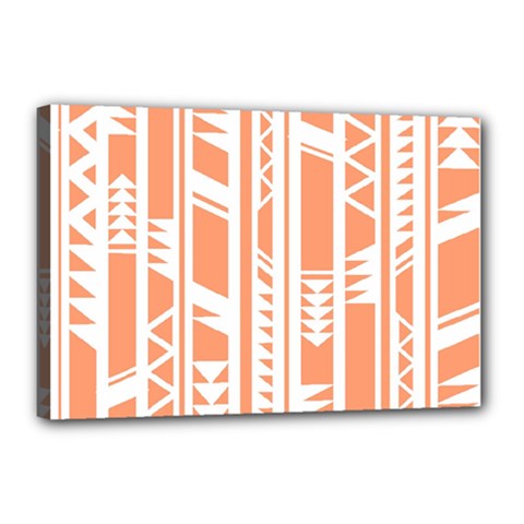 Tribal-pattern Canvas 18  X 12  (stretched)