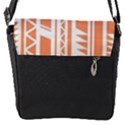 Tribal-pattern Flap Closure Messenger Bag (S) View1