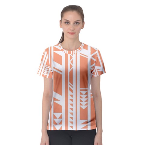 Tribal-pattern Women s Sport Mesh Tee by Jancukart