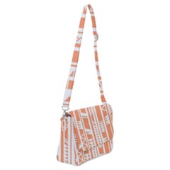 Tribal-pattern Shoulder Bag With Back Zipper by Jancukart