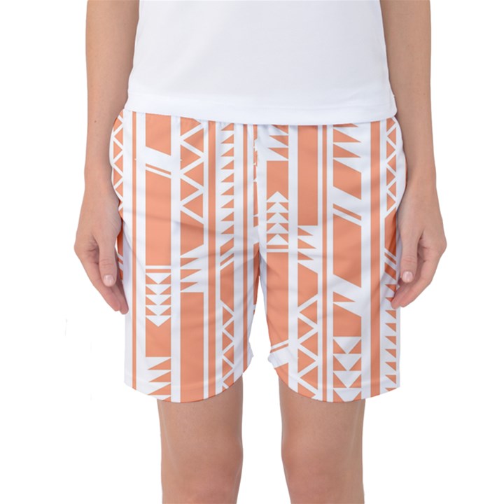 Tribal-pattern Women s Basketball Shorts