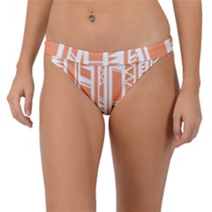 Tribal-pattern Band Bikini Bottom