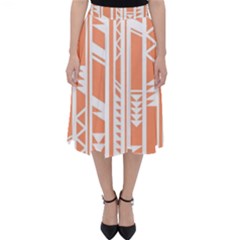 Tribal-pattern Classic Midi Skirt