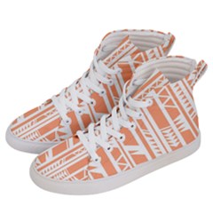 Tribal-pattern Women s Hi-top Skate Sneakers