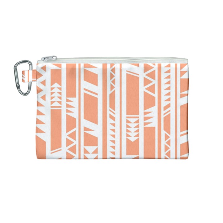 Tribal-pattern Canvas Cosmetic Bag (Medium)