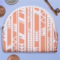 Tribal-pattern Horseshoe Style Canvas Pouch