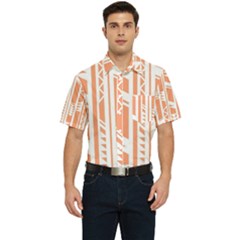 Tribal-pattern Men s Short Sleeve Pocket Shirt 