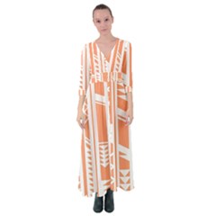 Tribal-pattern Button Up Maxi Dress by Jancukart