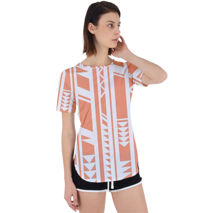 Tribal-pattern Perpetual Short Sleeve T-Shirt