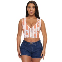 Tribal-pattern Women s Sleeveless Wrap Top