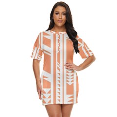 Tribal-pattern Just Threw It On Dress