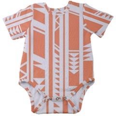 Tribal-pattern Baby Short Sleeve Onesie Bodysuit by Jancukart