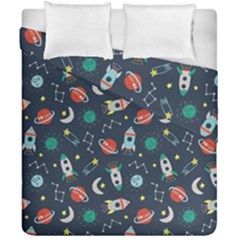 Cute-patterns- Duvet Cover Double Side (california King Size)