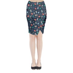 Cute-patterns- Midi Wrap Pencil Skirt