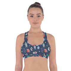 Cute-patterns- Cross Back Sports Bra