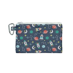 Cute-patterns- Canvas Cosmetic Bag (small)