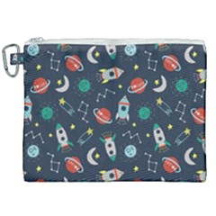 Cute-patterns- Canvas Cosmetic Bag (xxl)