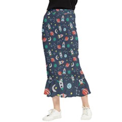 Cute-patterns- Maxi Fishtail Chiffon Skirt by Jancukart