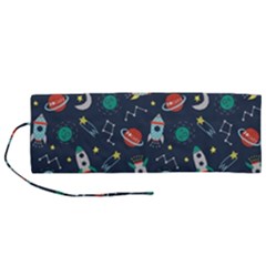 Cute-patterns- Roll Up Canvas Pencil Holder (m)