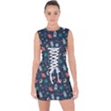 Cute-patterns- Lace Up Front Bodycon Dress View1