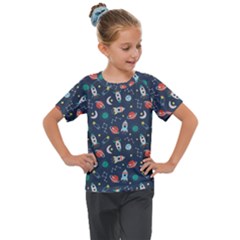 Cute-patterns- Kids  Mesh Piece Tee