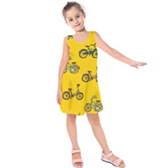 Layout Harness And Collar Kids  Sleeveless Dress