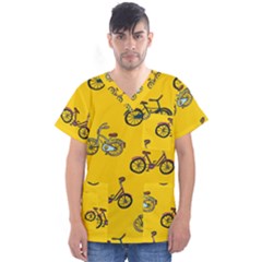 Layout Harness And Collar Men s V-neck Scrub Top