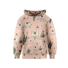 Llamas+pattern Kids  Pullover Hoodie