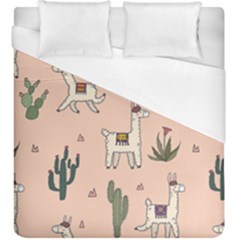 Llamas+pattern Duvet Cover (king Size)