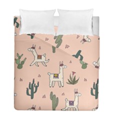 Llamas+pattern Duvet Cover Double Side (full/ Double Size)